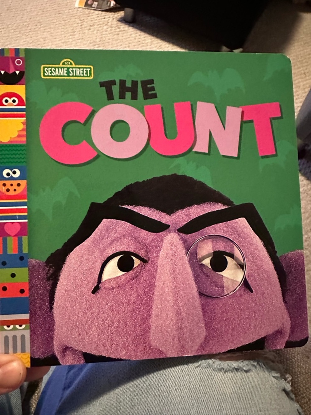 Sesame Street Friends The Count Green Cover with Pink Title